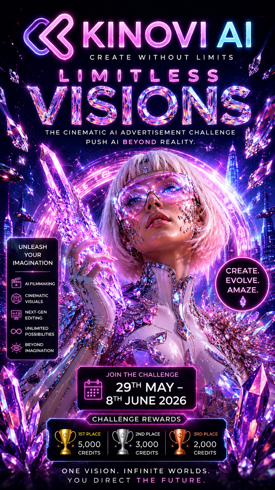Kinovi AI Limitless Visions campaign poster