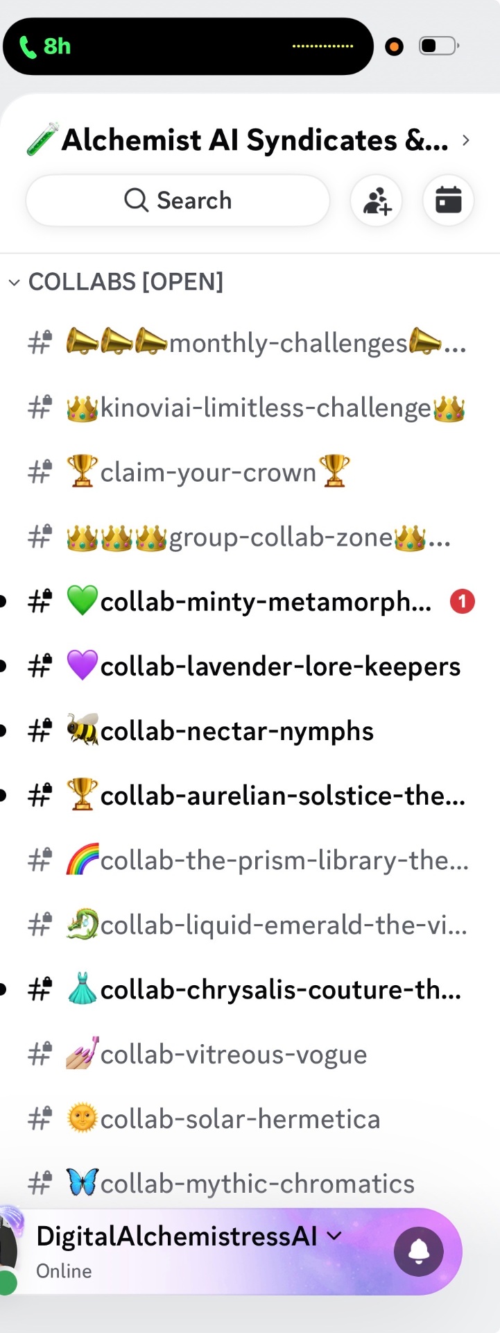 Open collab channels — monthly challenges, group collab zone and creator initiatives