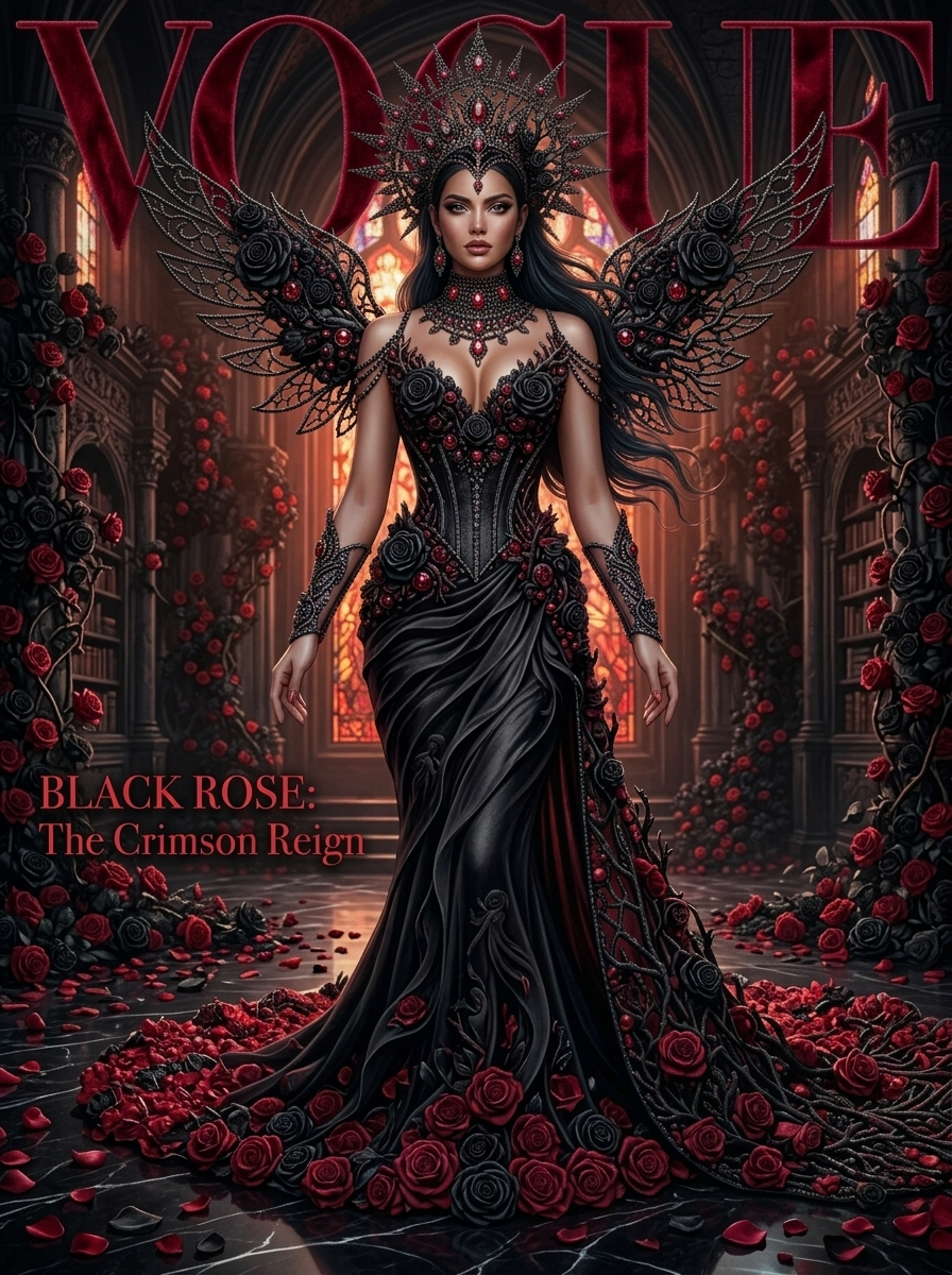 Caimera AI — Black Rose Vogue editorial cover